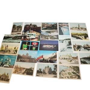 23 Canadian Postcards Vintage Lot Variety Ephemera